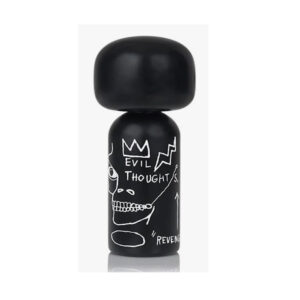 Kokeshi LUCIE KAAS - BASQUIAT EVIL THOUGHTS - 14,5 cm