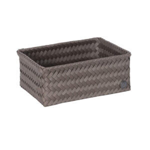 Open basket rectangular - HANDED BY - taupe