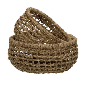 POMAX- OSTERIA set/2 corbeilles - jonc de mer