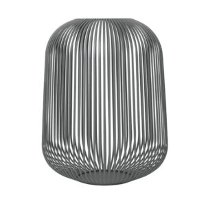 Photophore / lanterne LITO  BLOMUS - taille L - coloris steel gray - Large