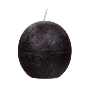 Bougie ronde POMAX - 6 cm noire