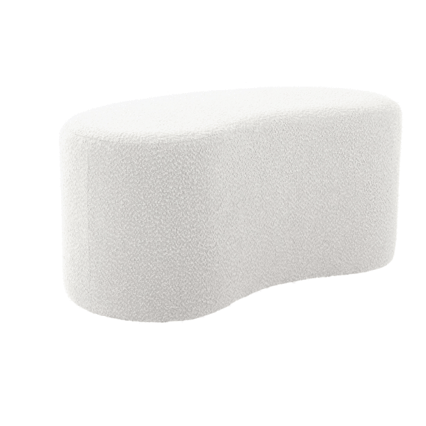 pouf leitmotiv blanc