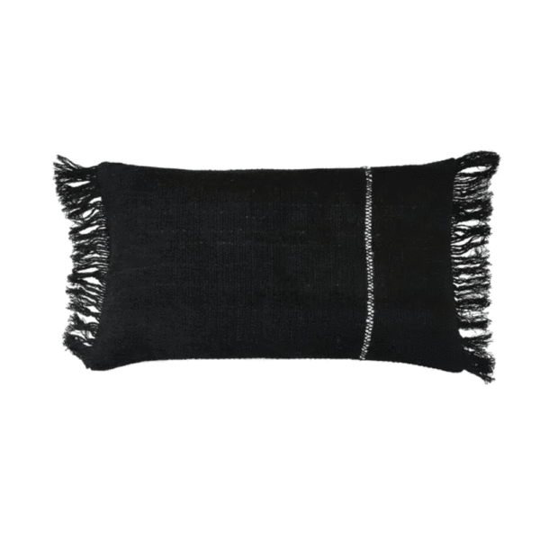 coussin noir et blanc POMAX, fuse