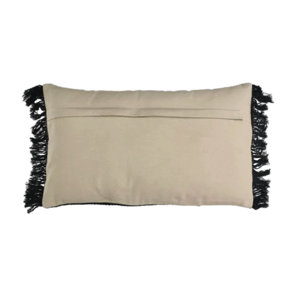 dos du coussin POMAX fuse, noir et blanc