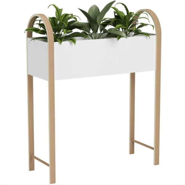 jardinière bellwood UMBRA, blanc et naturel