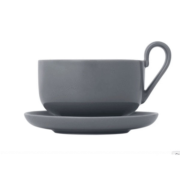 set de 2 tasses à Thé, RO en porcelaine, gris de chez BLOMUS