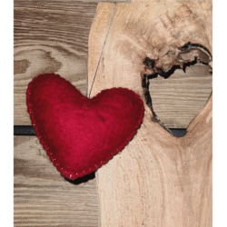 coeur à suspendre rouge de chez NEW HEIDI