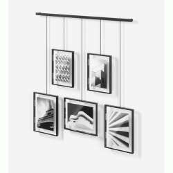EXHIBIT - Jeu de 5 cadres muraux , UMBRA, noir