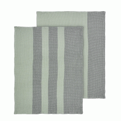 set de 2 torchons Gano, vert, desert sage, blomus