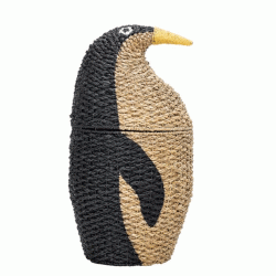 panier de rangement forme pingouin, avec couvercle, BLOOMINGVILLE