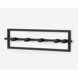 patère cubiko, 5 crochets UMBRA, noir