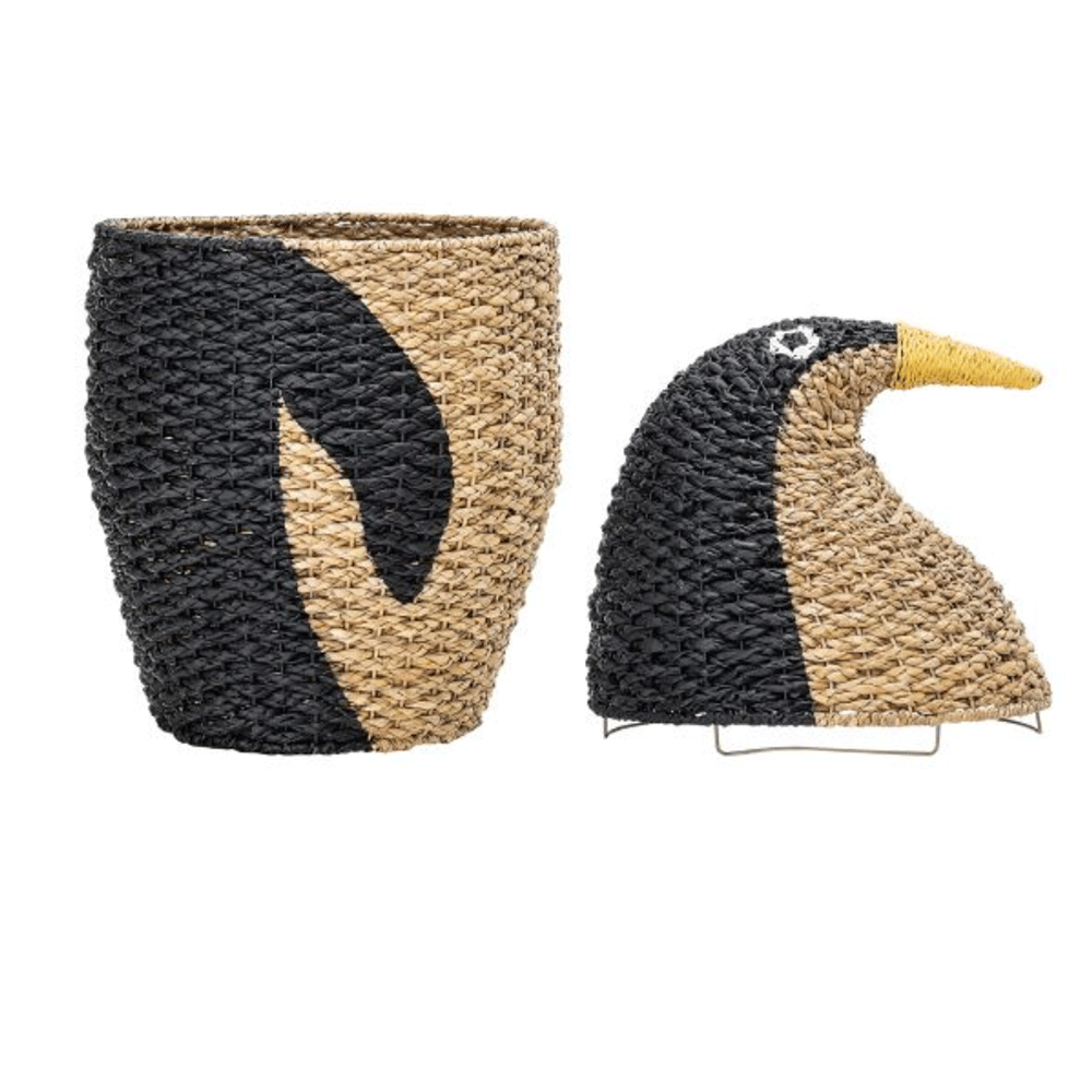 panier de rangement forme pingouin, avec couvercle, BLOOMINGVILLE