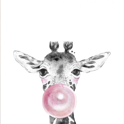 affiche A3 bulle de girafe , L'AFFICHERIE