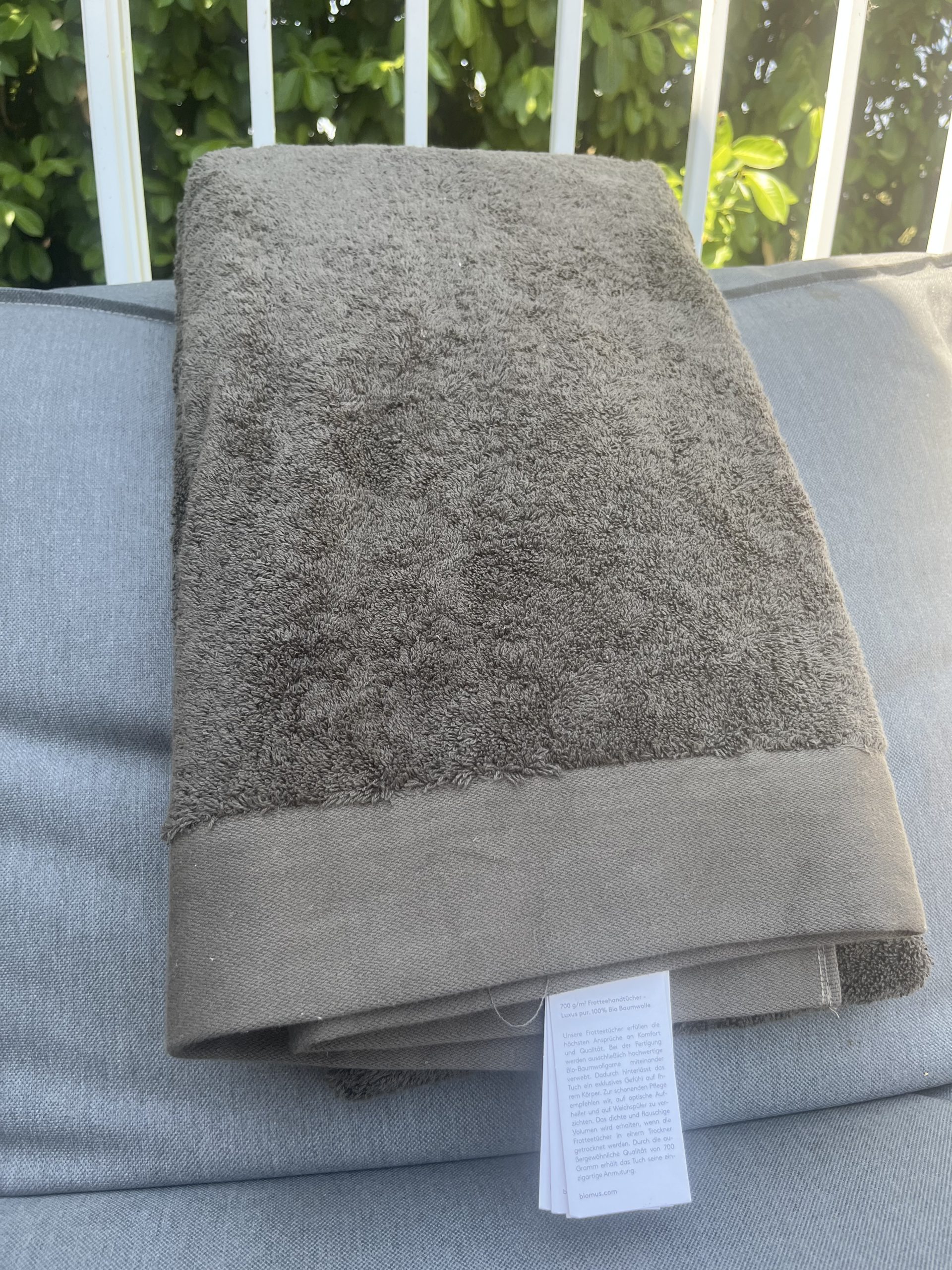 serviette riva sauna, blomus, agave green